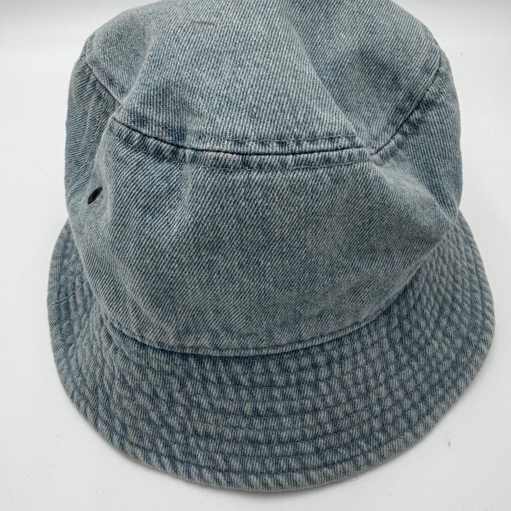 Newhattan Venice Beach California Denim Bucket Hat S/M Blue Patriotic USA - Picture 6 of 9